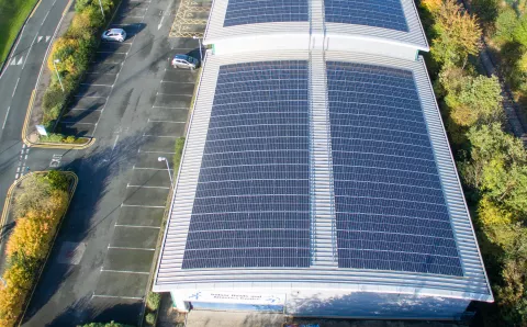 Leeds Public Building with Solar Panels fitted